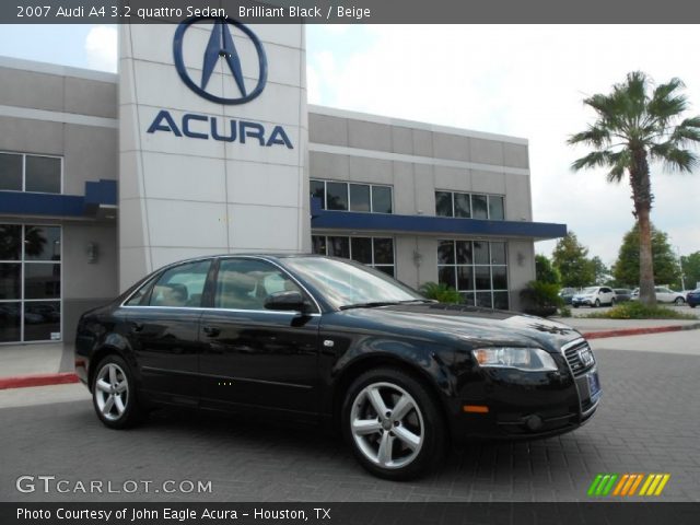 2007 Audi A4 3.2 quattro Sedan in Brilliant Black