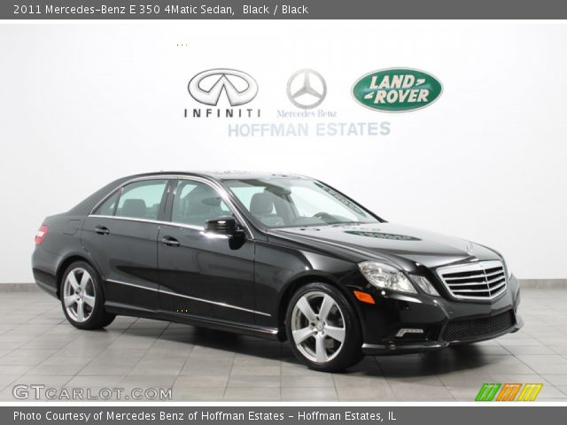 2011 Mercedes-Benz E 350 4Matic Sedan in Black