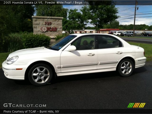 2005 Hyundai Sonata LX V6 in Powder White Pearl