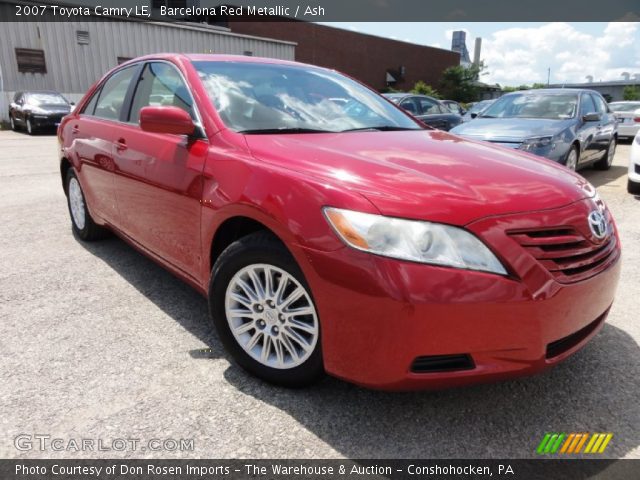 2007 Toyota Camry LE in Barcelona Red Metallic
