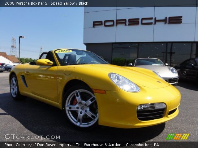 2008 Porsche Boxster S in Speed Yellow