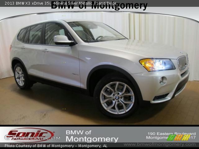 2013 BMW X3 xDrive 35i in Mineral Silver Metallic