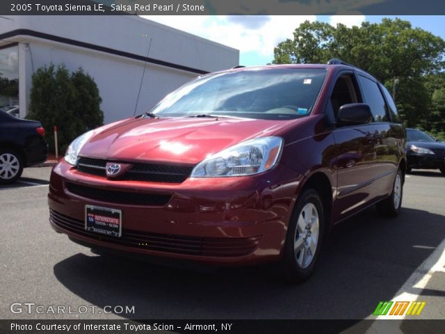 2005 Toyota Sienna LE in Salsa Red Pearl
