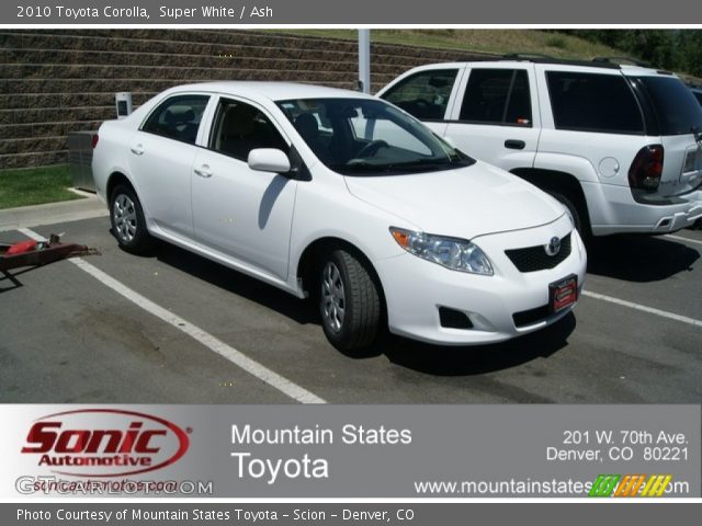 2010 Toyota Corolla  in Super White