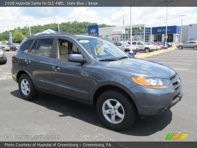 2008 Hyundai Santa Fe GLS 4WD in Slate Blue
