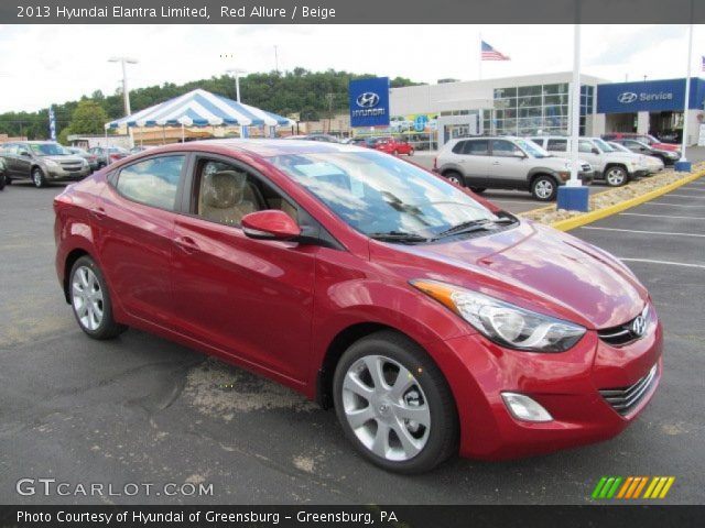 2013 Hyundai Elantra Limited in Red Allure