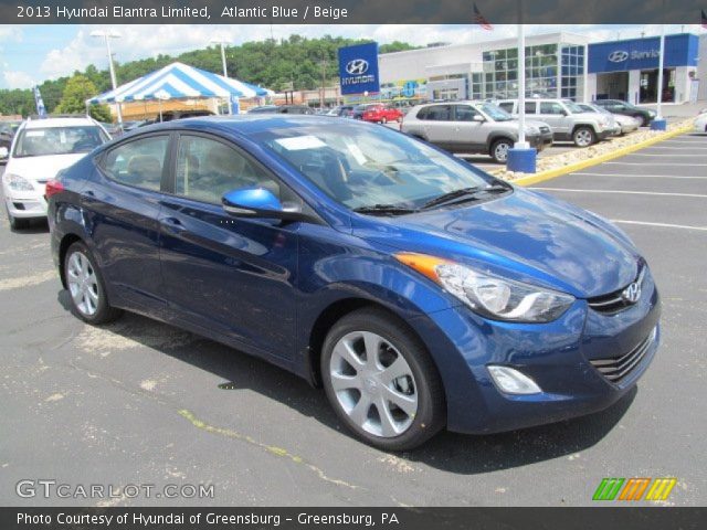 2013 Hyundai Elantra Limited in Atlantic Blue