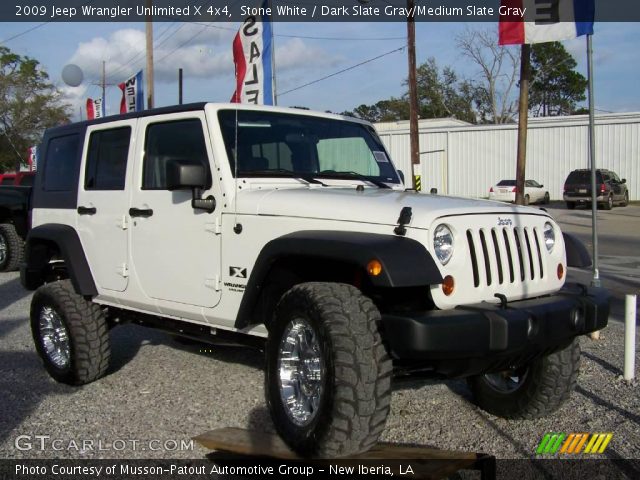 2009 Jeep Wrangler Unlimited X 4x4 in Stone White
