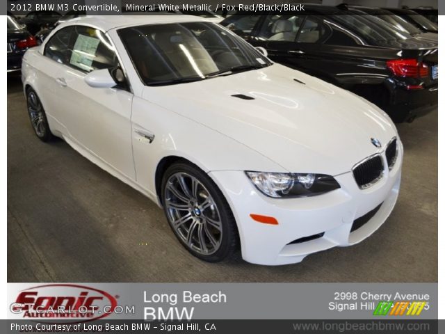2012 BMW M3 Convertible in Mineral White Metallic