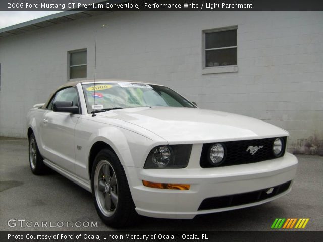 2006 Ford Mustang GT Premium Convertible in Performance White