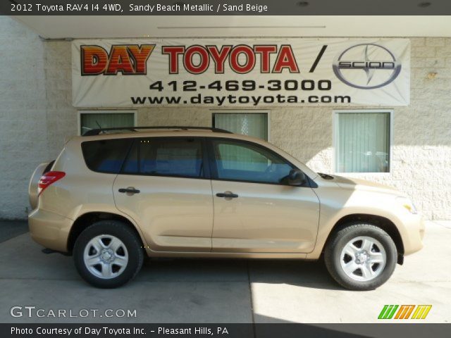 2012 Toyota RAV4 I4 4WD in Sandy Beach Metallic