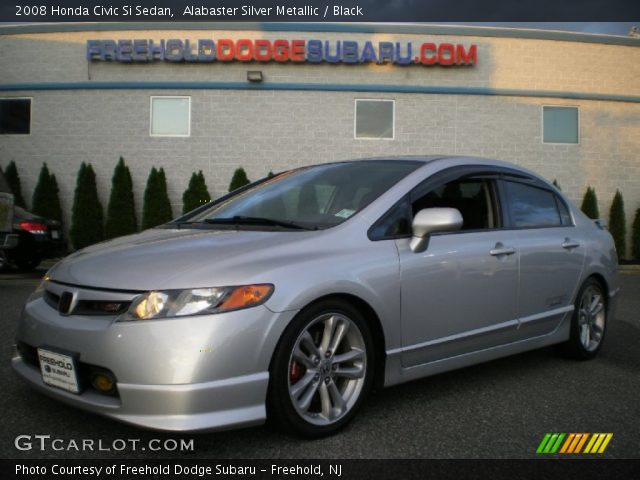 2008 Honda Civic Si Sedan in Alabaster Silver Metallic