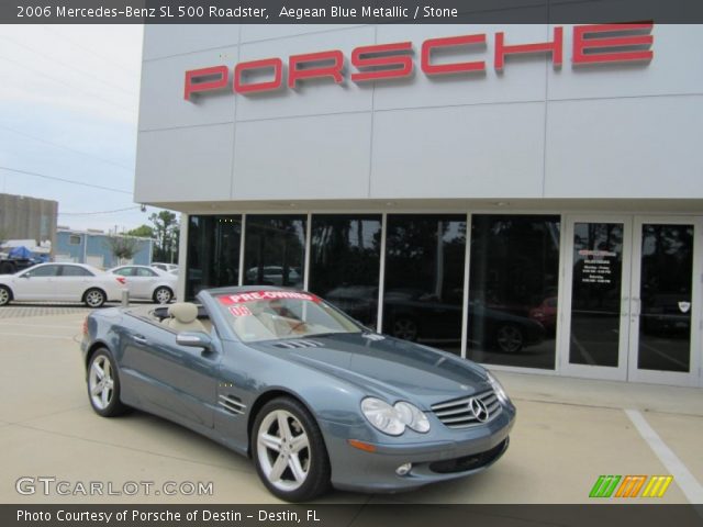 2006 Mercedes-Benz SL 500 Roadster in Aegean Blue Metallic