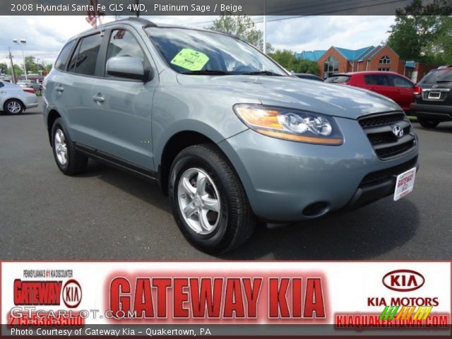 2008 Hyundai Santa Fe GLS 4WD in Platinum Sage