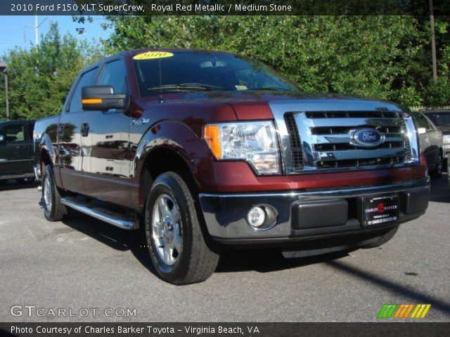 2010 Ford F150 XLT SuperCrew in Royal Red Metallic