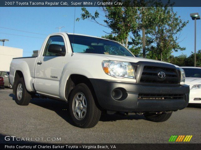 2007 Toyota Tacoma Regular Cab in Super White