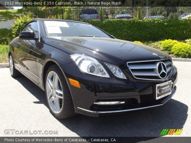 2012 Mercedes-Benz E 350 Cabriolet in Black