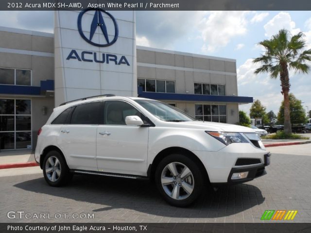 2012 Acura MDX SH-AWD in Aspen White Pearl II