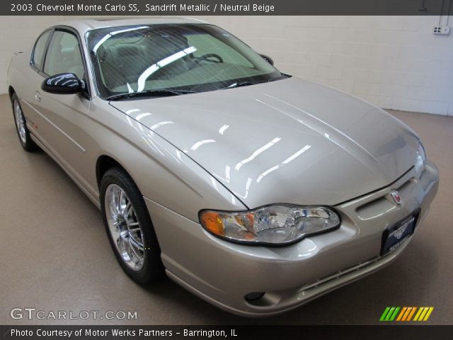2003 Chevrolet Monte Carlo SS in Sandrift Metallic