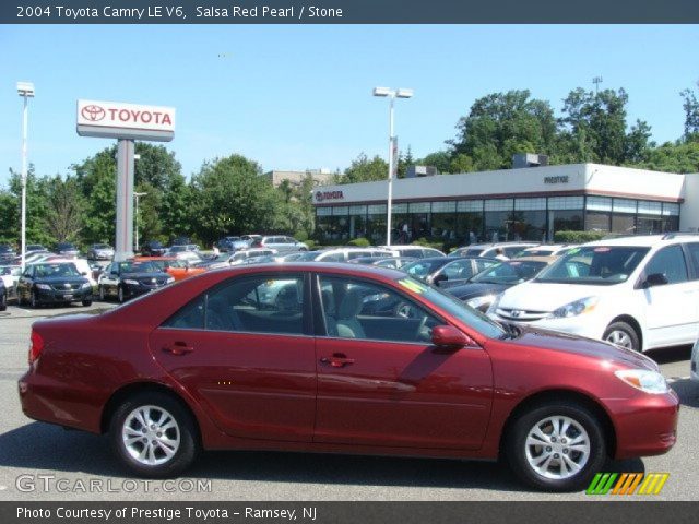 2004 Toyota Camry LE V6 in Salsa Red Pearl