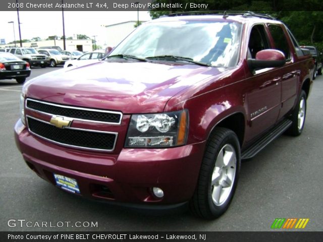 2008 Chevrolet Avalanche LT 4x4 in Deep Ruby Red Metallic