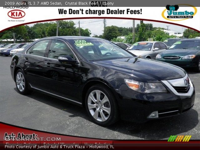 2009 Acura RL 3.7 AWD Sedan in Crystal Black Pearl