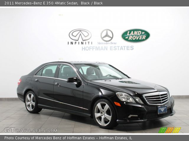 2011 Mercedes-Benz E 350 4Matic Sedan in Black