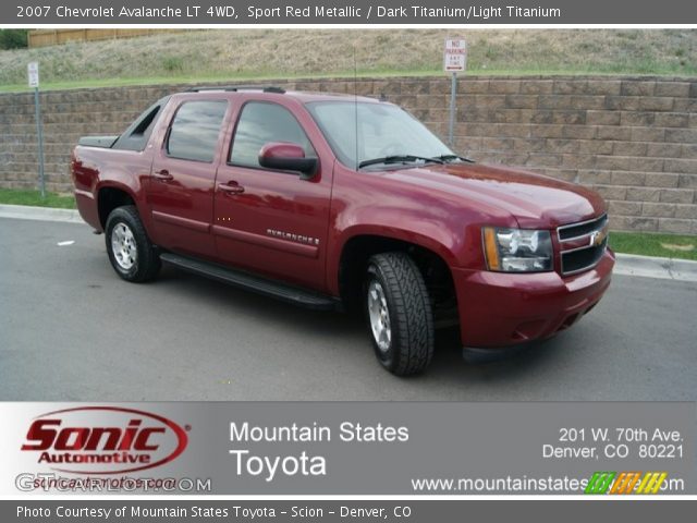 2007 Chevrolet Avalanche LT 4WD in Sport Red Metallic