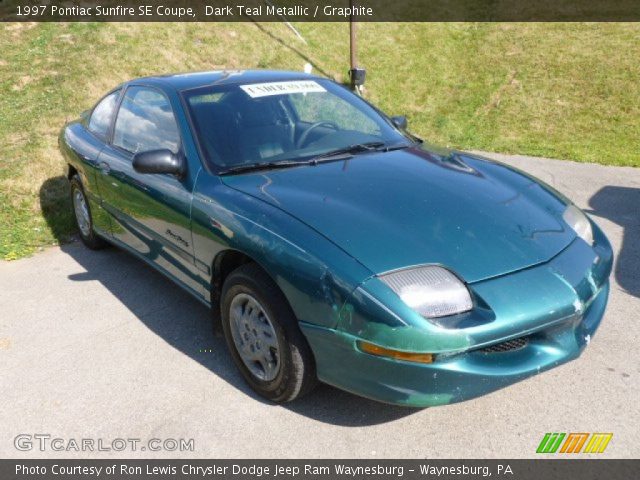 1997 Pontiac Sunfire SE Coupe in Dark Teal Metallic