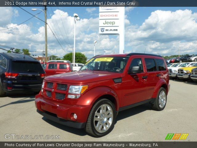2011 Dodge Nitro Heat 4x4 in Inferno Red Crystal Pearl