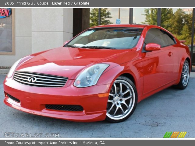 2005 Infiniti G 35 Coupe in Laser Red