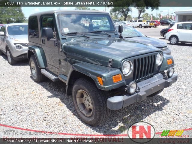 2003 Jeep Wrangler Sahara 4x4 in Shale Green Metallic