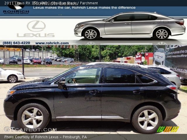 2011 Lexus RX 350 AWD in Obsidian Black