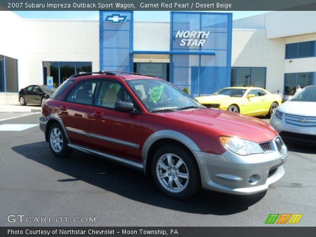 2007 Subaru Impreza Outback Sport Wagon in Garnet Red Pearl