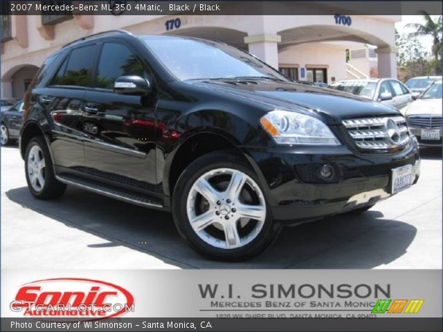 2007 Mercedes-Benz ML 350 4Matic in Black