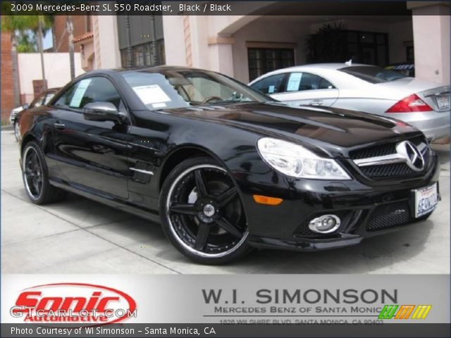2009 Mercedes-Benz SL 550 Roadster in Black
