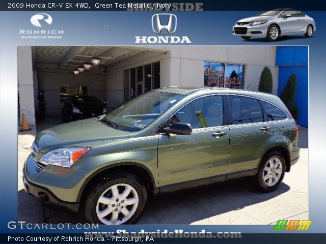 2009 Honda CR-V EX 4WD in Green Tea Metallic
