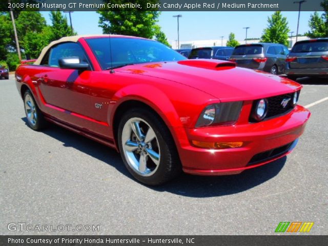 2008 Ford Mustang GT Premium Convertible in Dark Candy Apple Red
