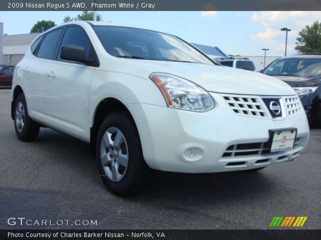 2009 Nissan Rogue S AWD in Phantom White