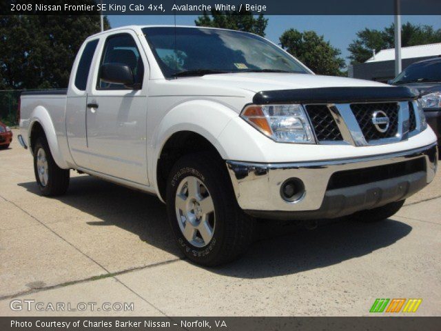 2008 Nissan Frontier SE King Cab 4x4 in Avalanche White