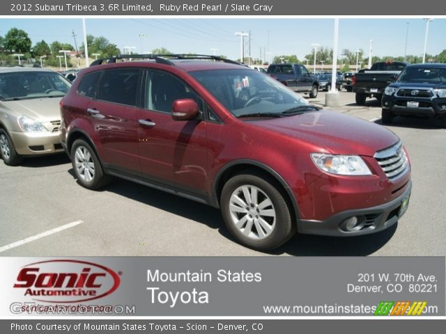 2012 Subaru Tribeca 3.6R Limited in Ruby Red Pearl