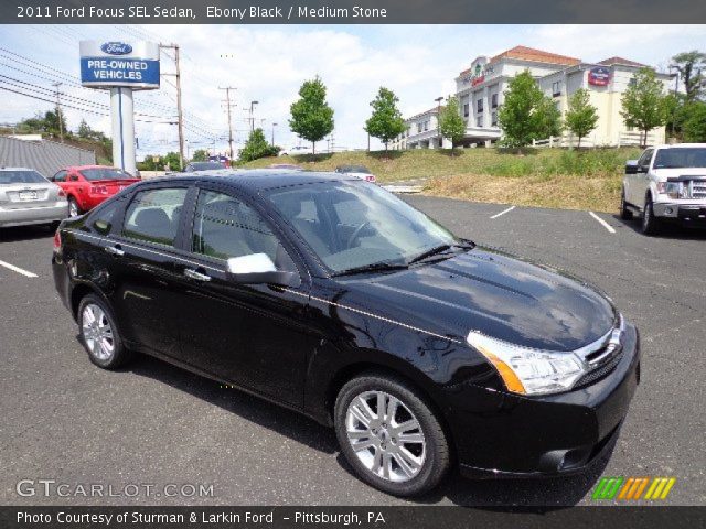 2011 Ford Focus SEL Sedan in Ebony Black