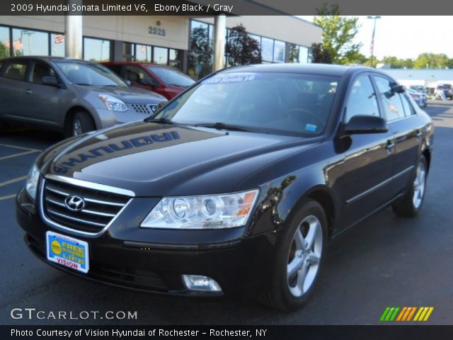 2009 Hyundai Sonata Limited V6 in Ebony Black