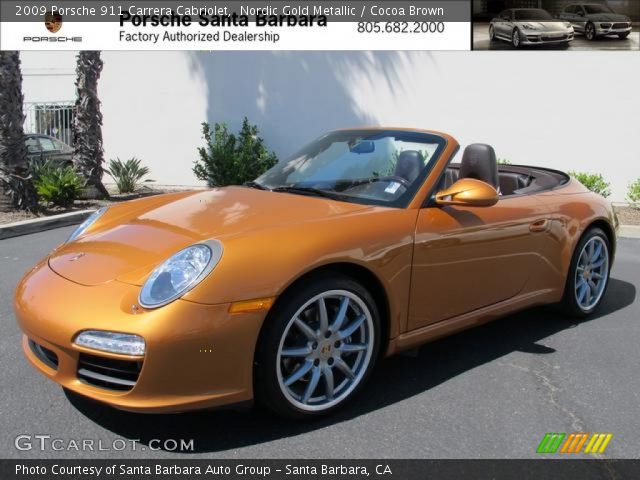 2009 Porsche 911 Carrera Cabriolet in Nordic Gold Metallic