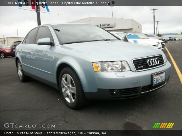 2003 Audi A4 3.0 quattro Sedan in Crystal Blue Metallic