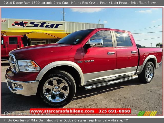 Inferno Red Crystal Pearl 2010 Dodge Ram 1500 Laramie Crew