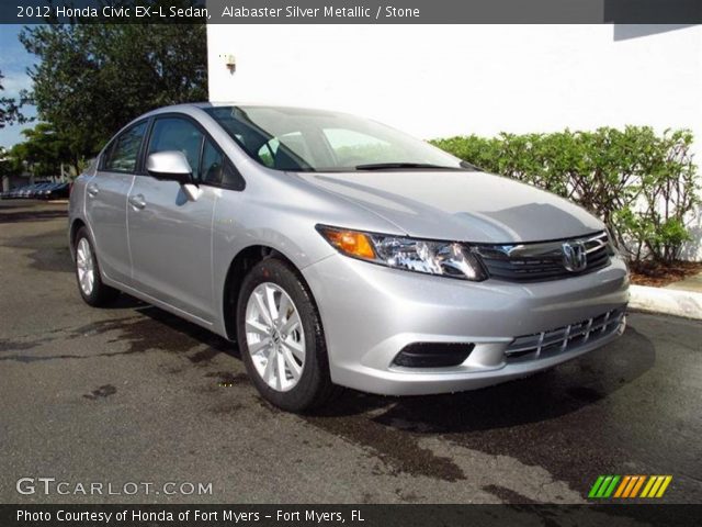 2012 Honda Civic EX-L Sedan in Alabaster Silver Metallic