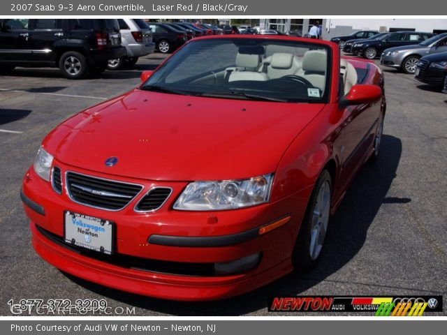 2007 Saab 9-3 Aero Convertible in Laser Red
