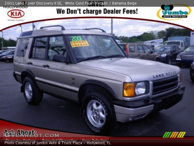 2001 Land Rover Discovery II SE in White Gold Pearl Metallic