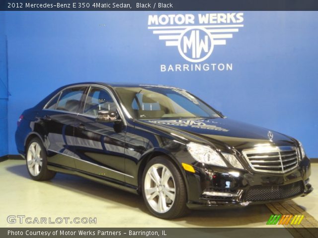 2012 Mercedes-Benz E 350 4Matic Sedan in Black